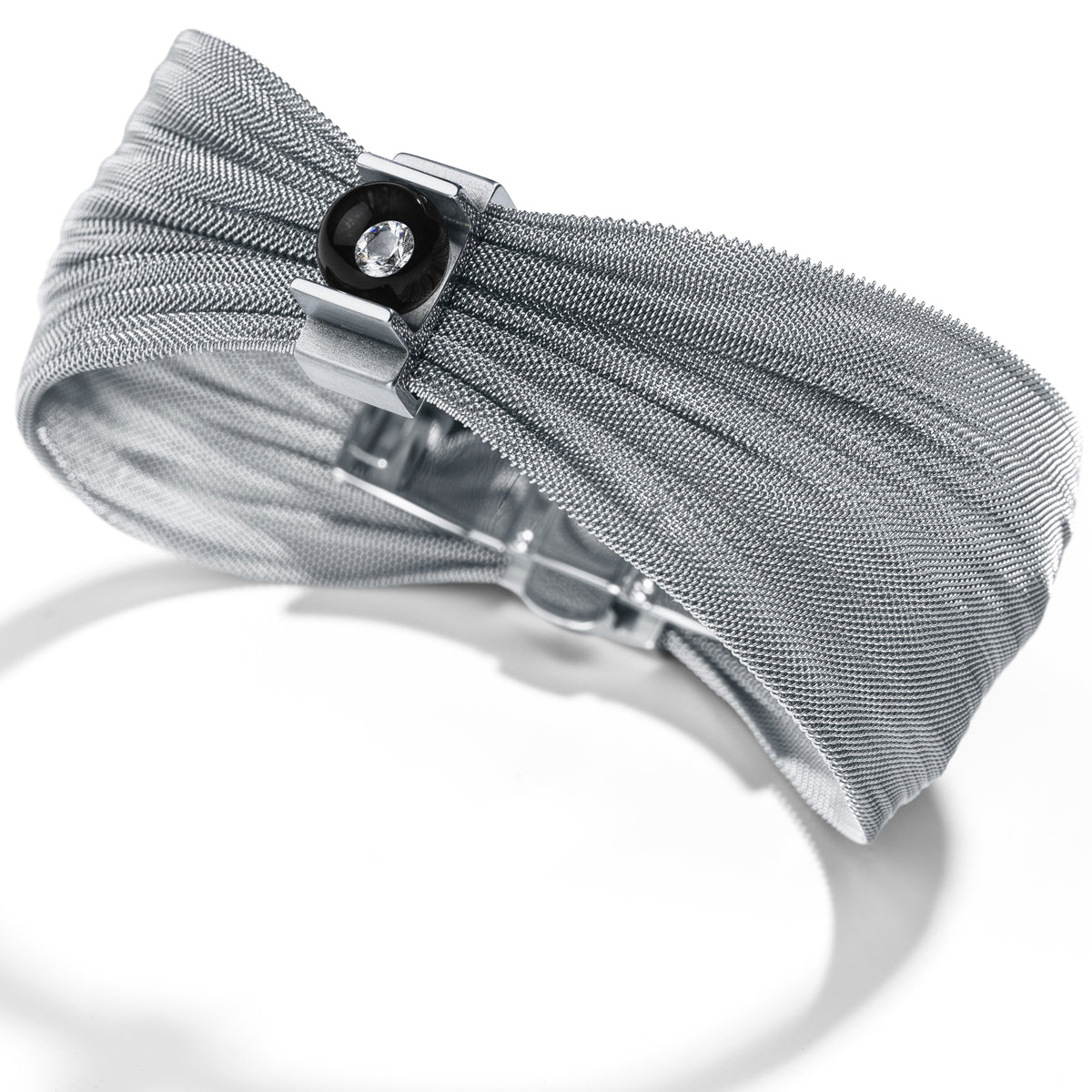 Armband Milanese mit Diamond in Glas,0,06 ct.