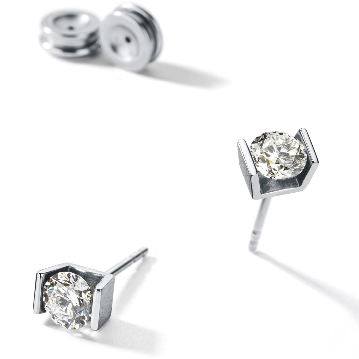 ONE Lab Diamond Ohrstecker 2 x 1,0 ct, TW VS 2, Edelstahl (1 Paar) mit Humphrey Ohrpatent (Kopie)