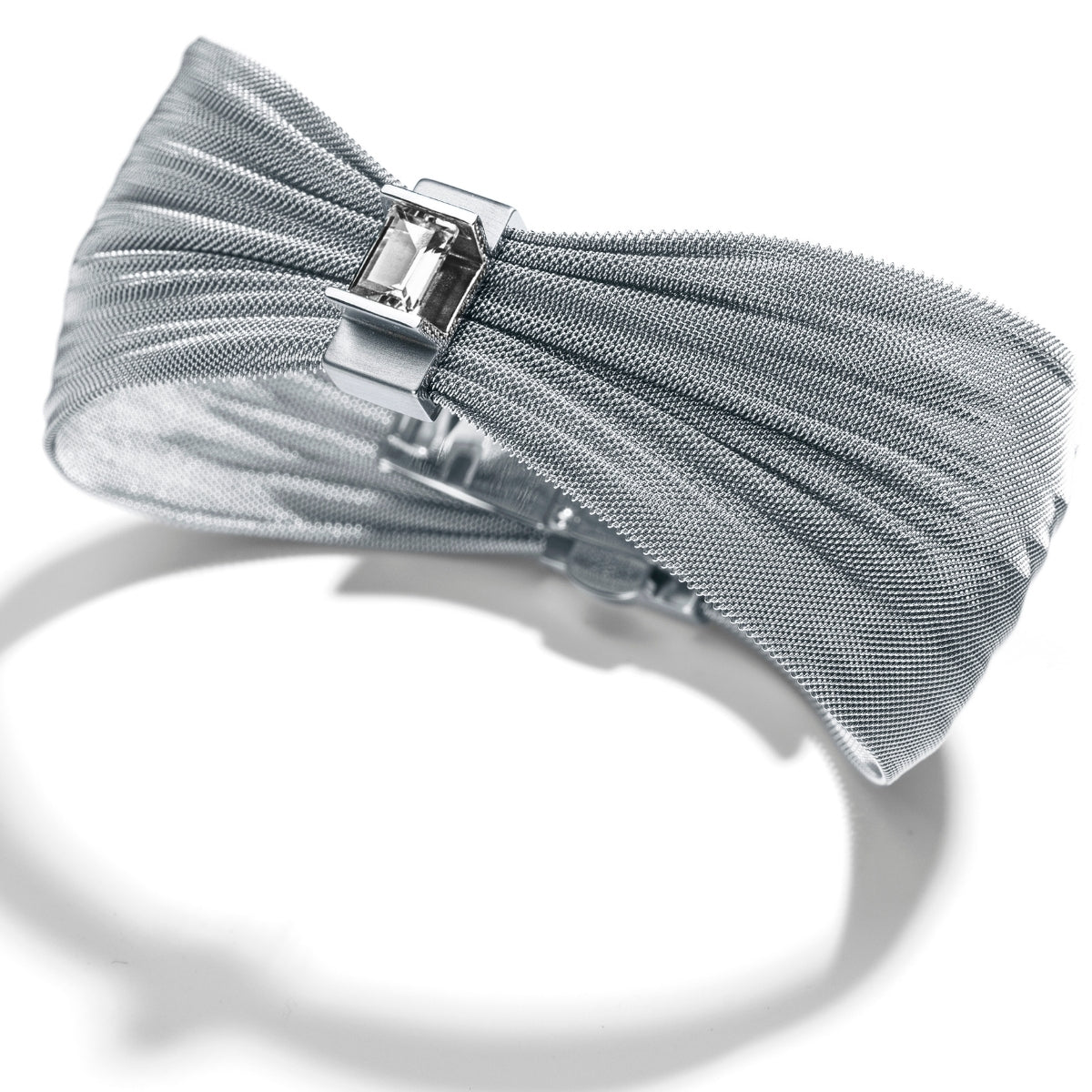 Armband Milanese mit Farbedelstein