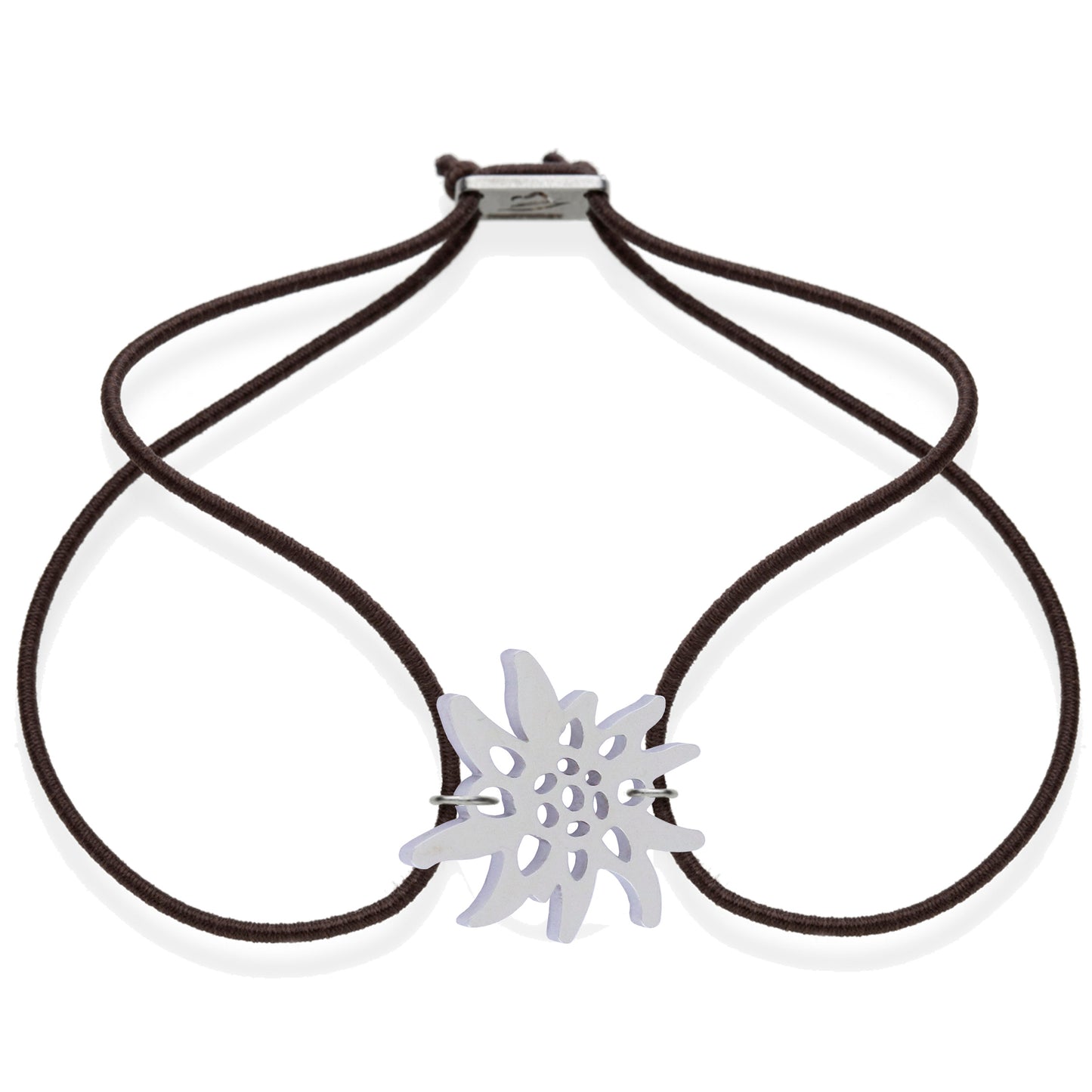 FORTUNA Armband - Das Edelweiss, mit elastischem Textilband zum problemlosen an- und ausziehen