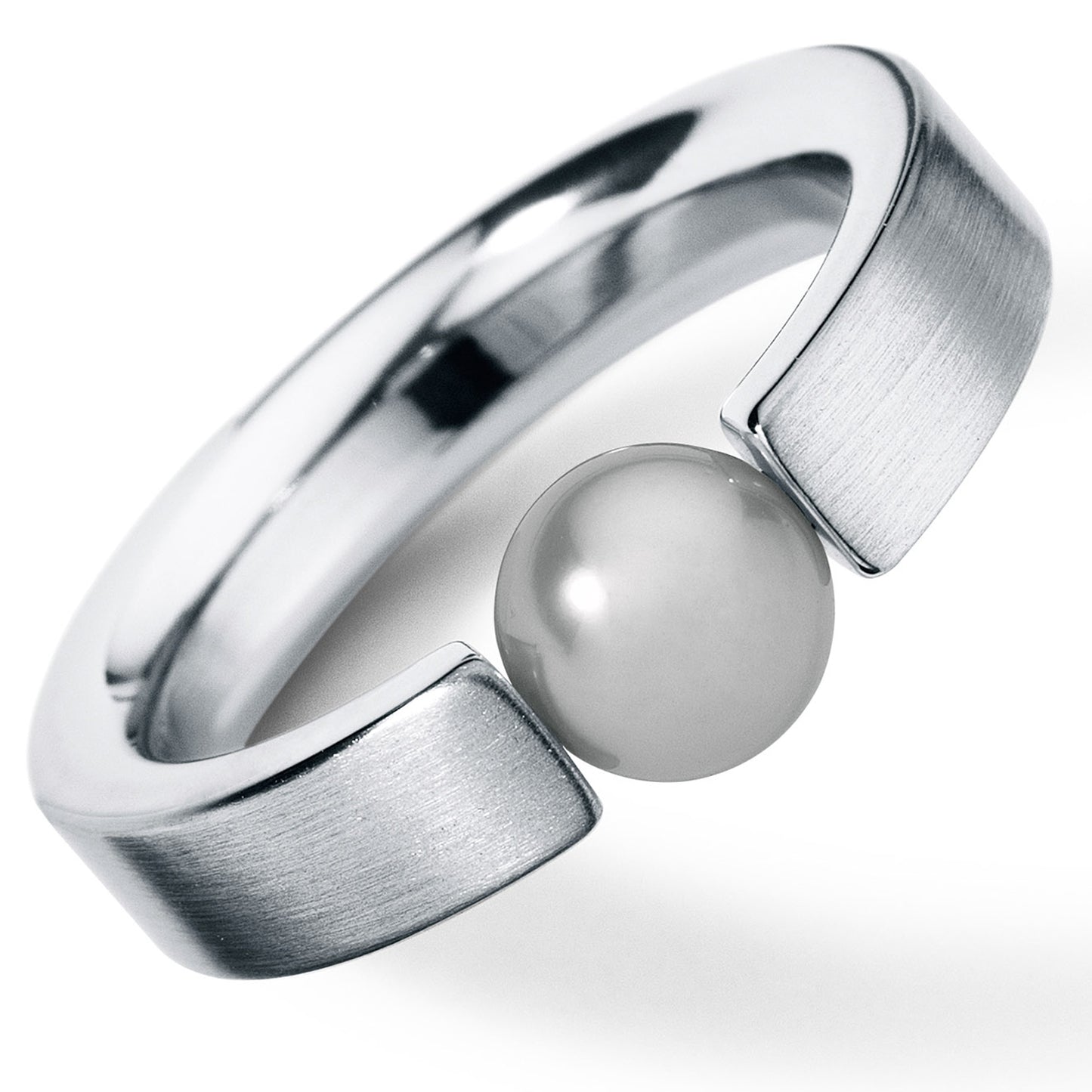 Perlring 4,5 mm breit, Edelstahl