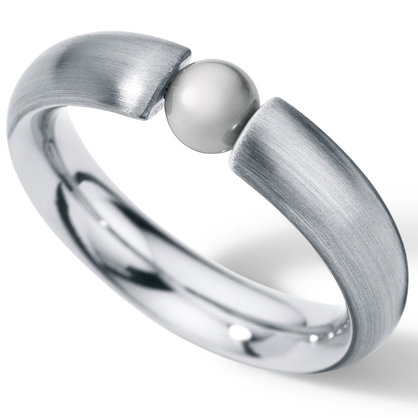 Perlring 5 mm breit, Edelstahl