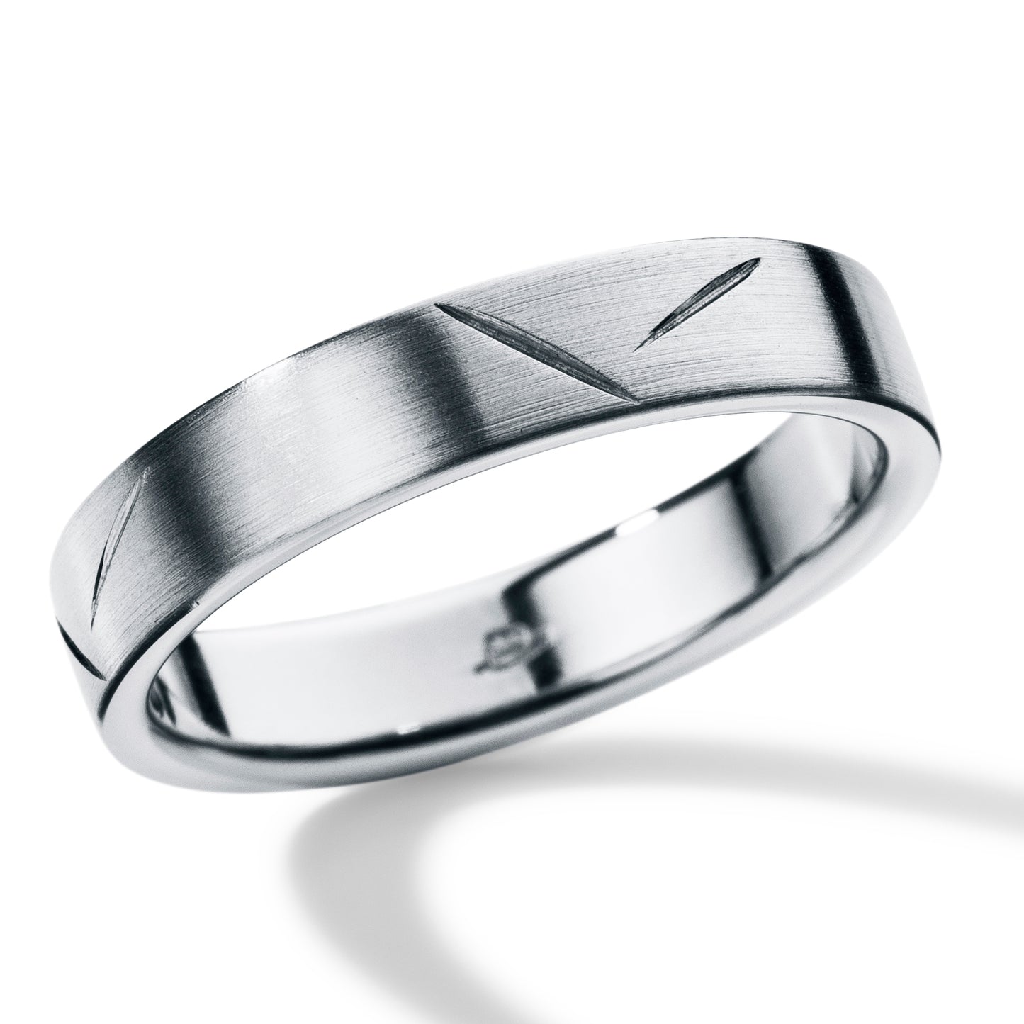 Purring 4,5 mm ZENTRISCH mit Ornamenten, Edelstahl