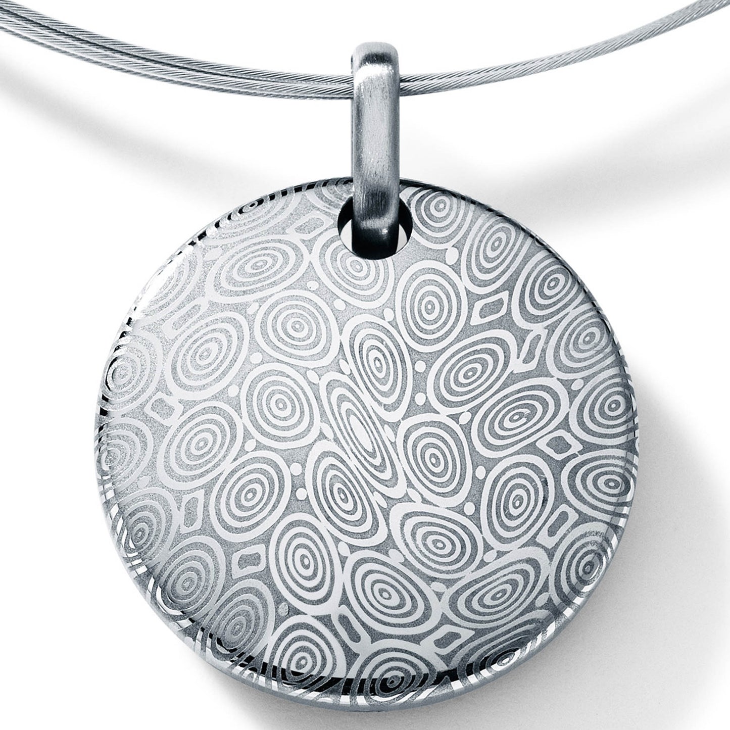 Damaszenerstahl Schmuckanhänger verschiedene Motive wie Olive, Kugel, Kreuz, X oder Taler