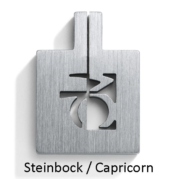 Diamantanhänger STERNZEICHEN wahlweise mit Brillant 0,02 ct. TW VS, Edelstahl 16 x 5 MM