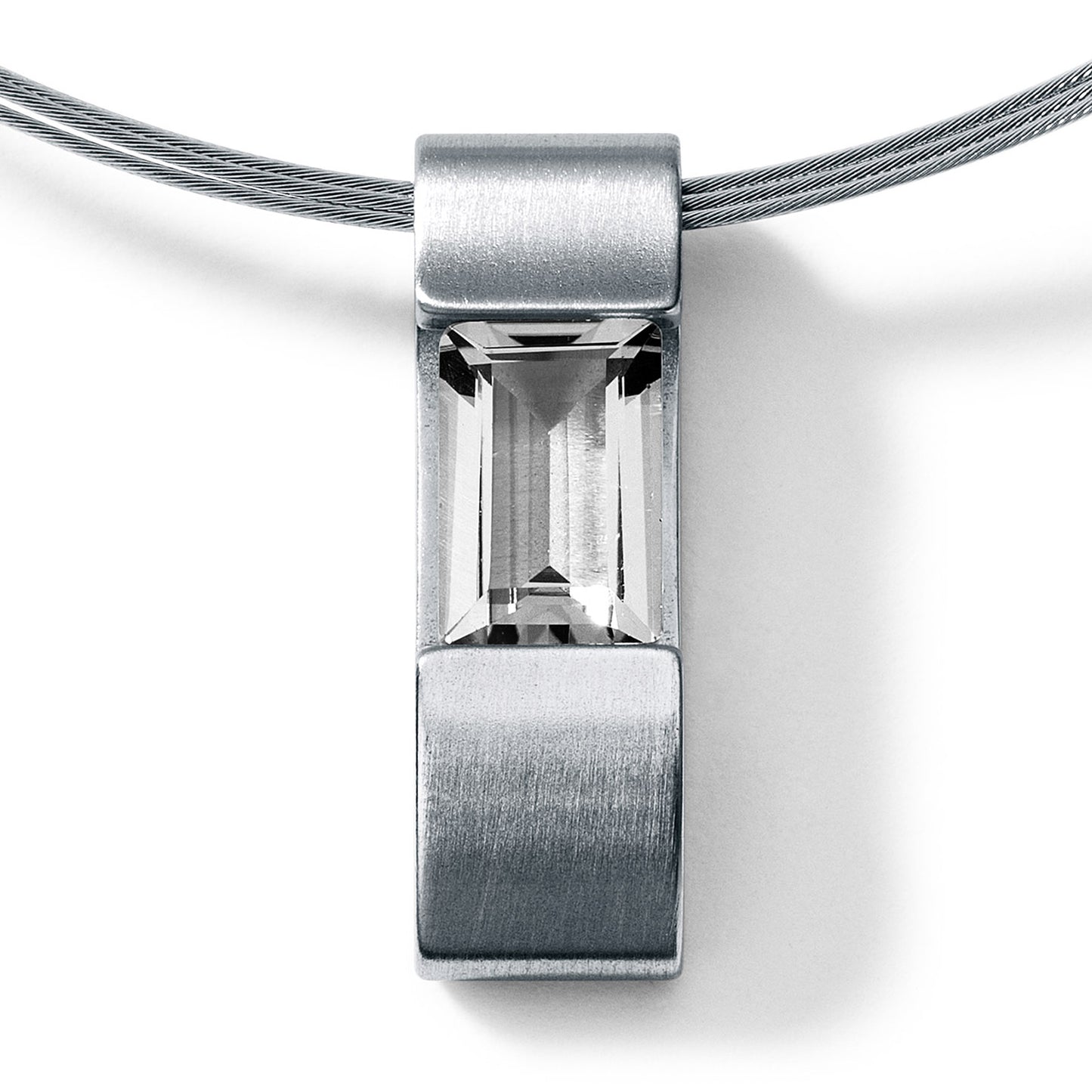 Farbedelsteinanhänger VICTORY DUCK Edelstahl ohne Collier