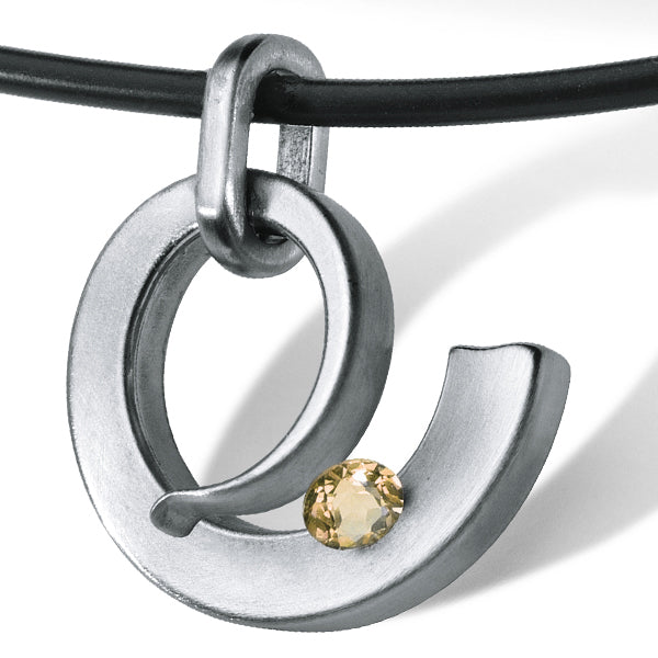 Farbedelsteinanhänger MUSICUS Edelstahl ohne Collier