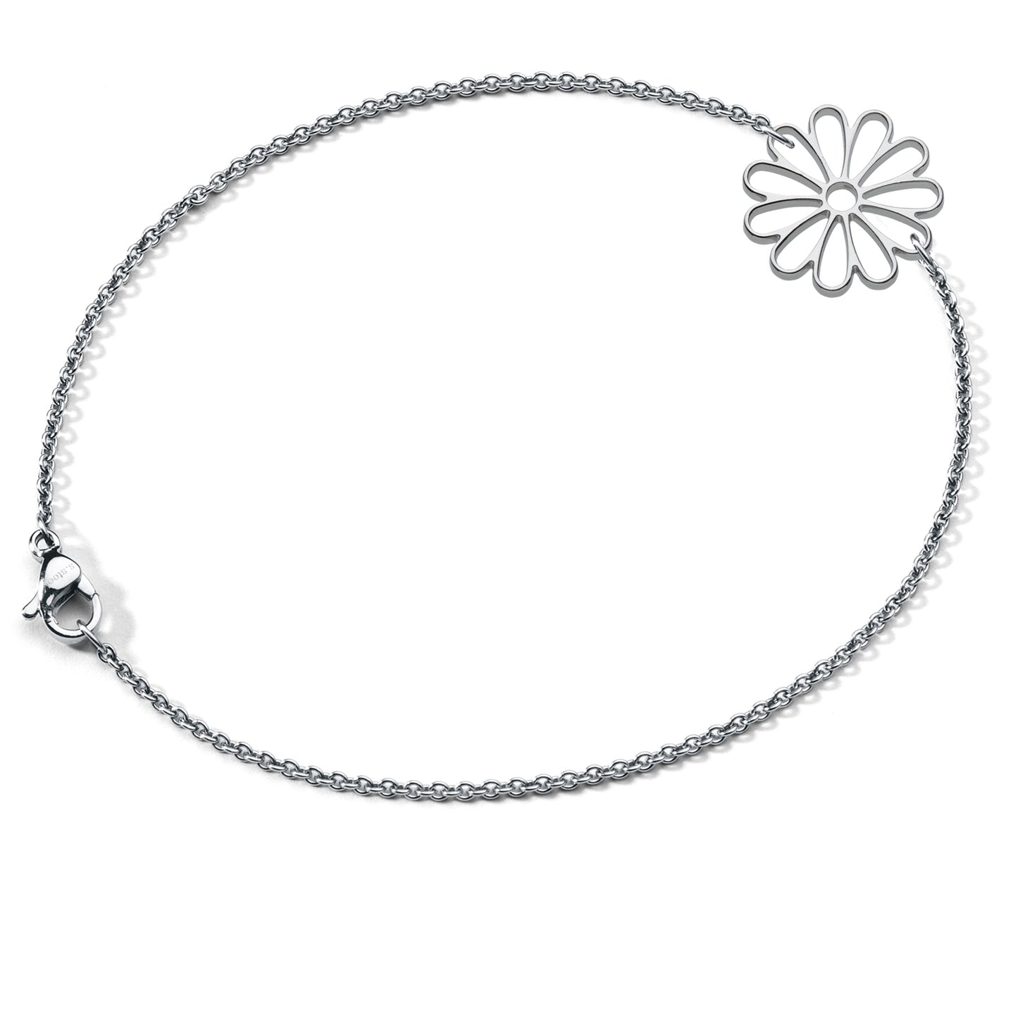 FORTUNA Armband - Gänseblümchen, mit elastischem Textilband zum problemlosen an- und ausziehen