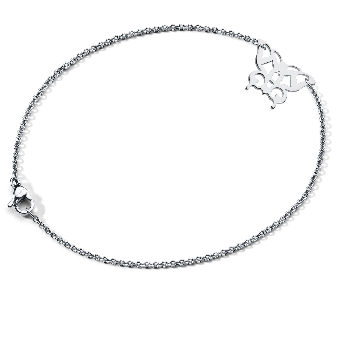 FORTUNA Armband - Schmetterling, mit elastischem Textilband zum problemlosen an- und ausziehen