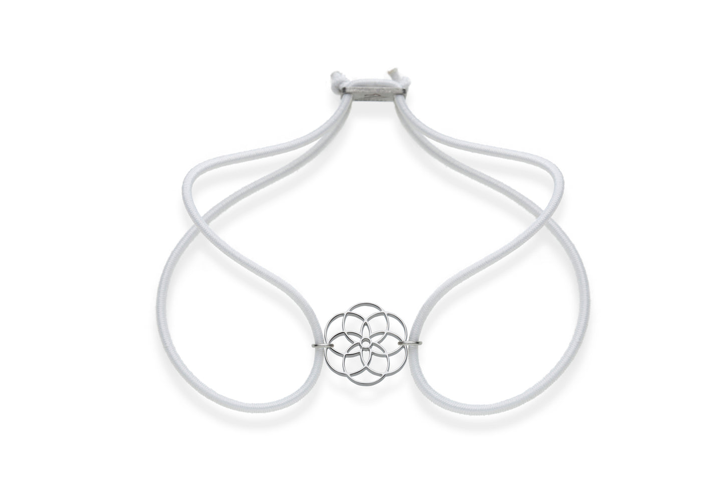 FORTUNA Armband - Same des Lebens, Edelstahl, mit elastischem Textilband zum problemlosen an- und ausziehen