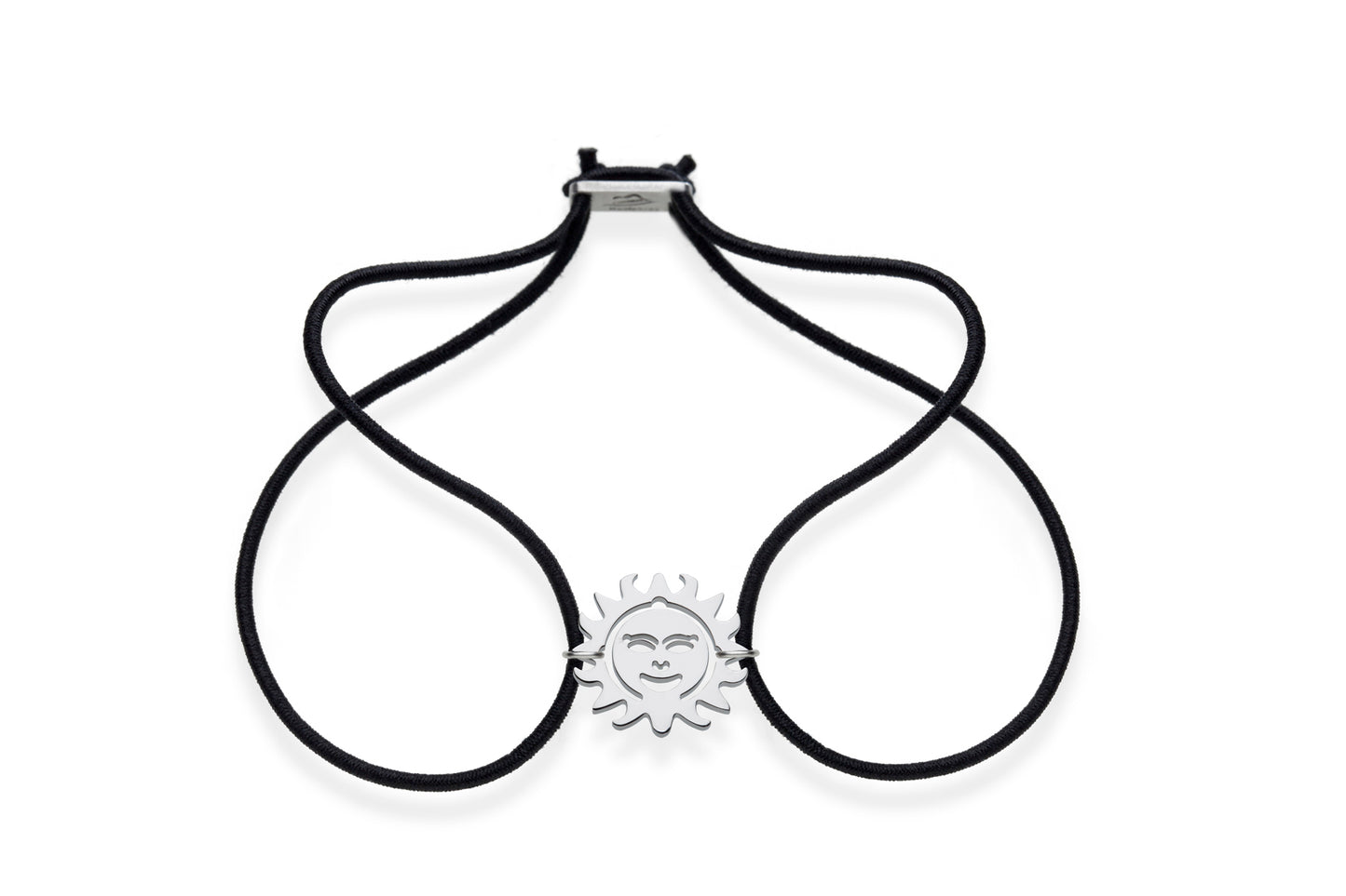 FORTUNA Armband, Sonne , Edelstahl, mit elastischem Textilband zum problemlosen an- und ausziehen