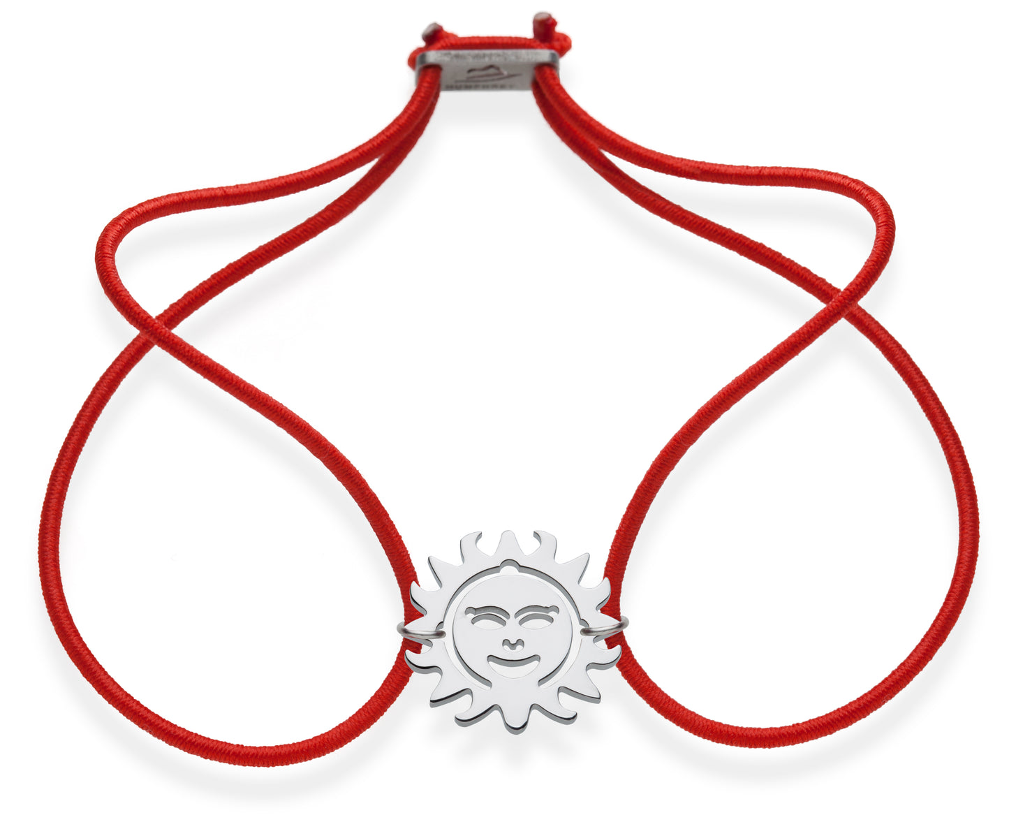 FORTUNA Armband, Sonne , Edelstahl, mit elastischem Textilband zum problemlosen an- und ausziehen