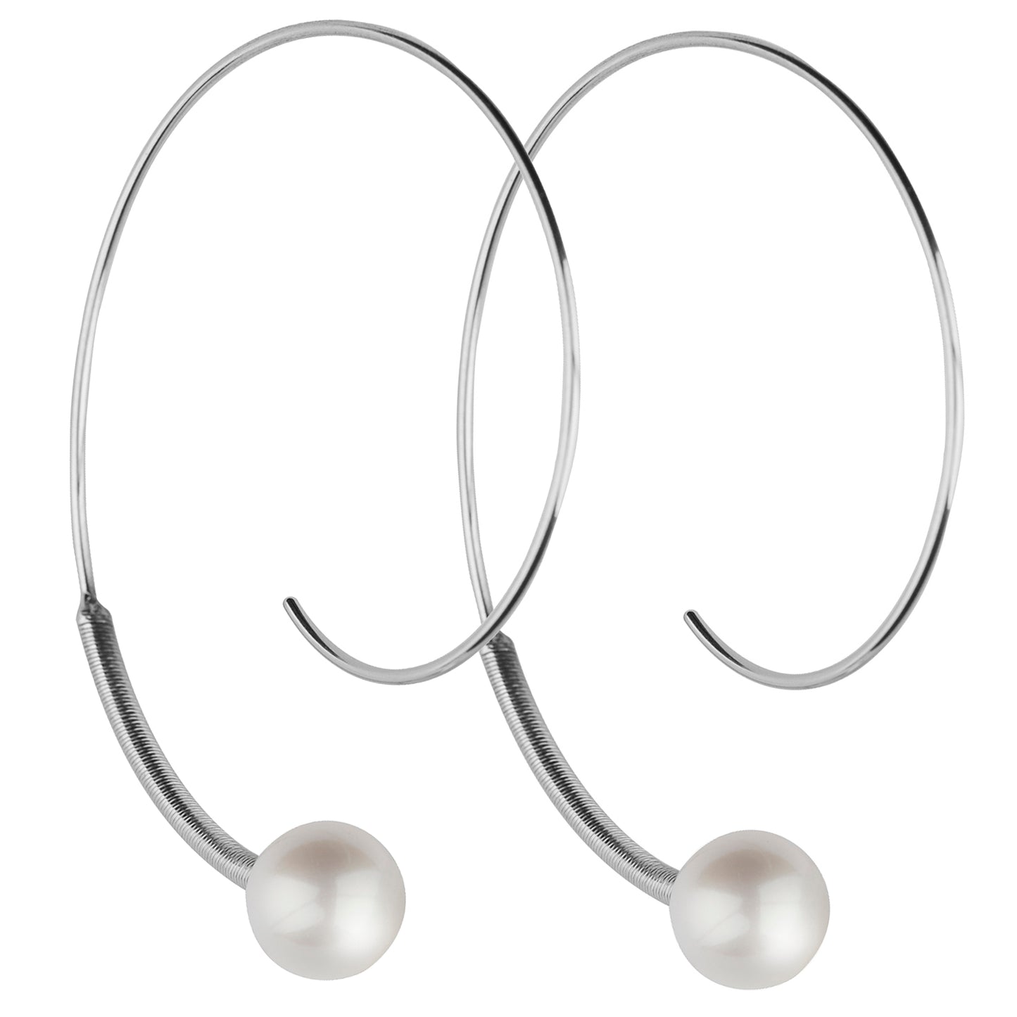 Perlohrschmuck TWISTER HELIX Durchmesser 40 mm