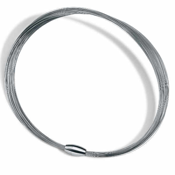 Collier Edelstahlseile oder Stahl/vergoldet mit Magnetverschluss