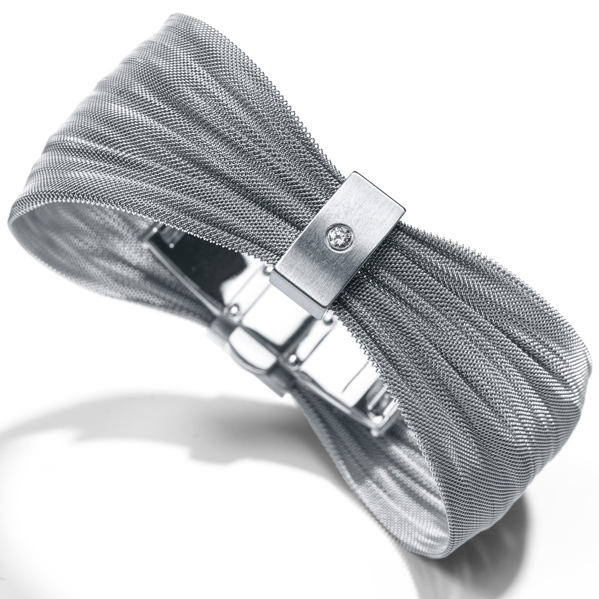 Armband Milanese mit Brillant 0,06 ct.