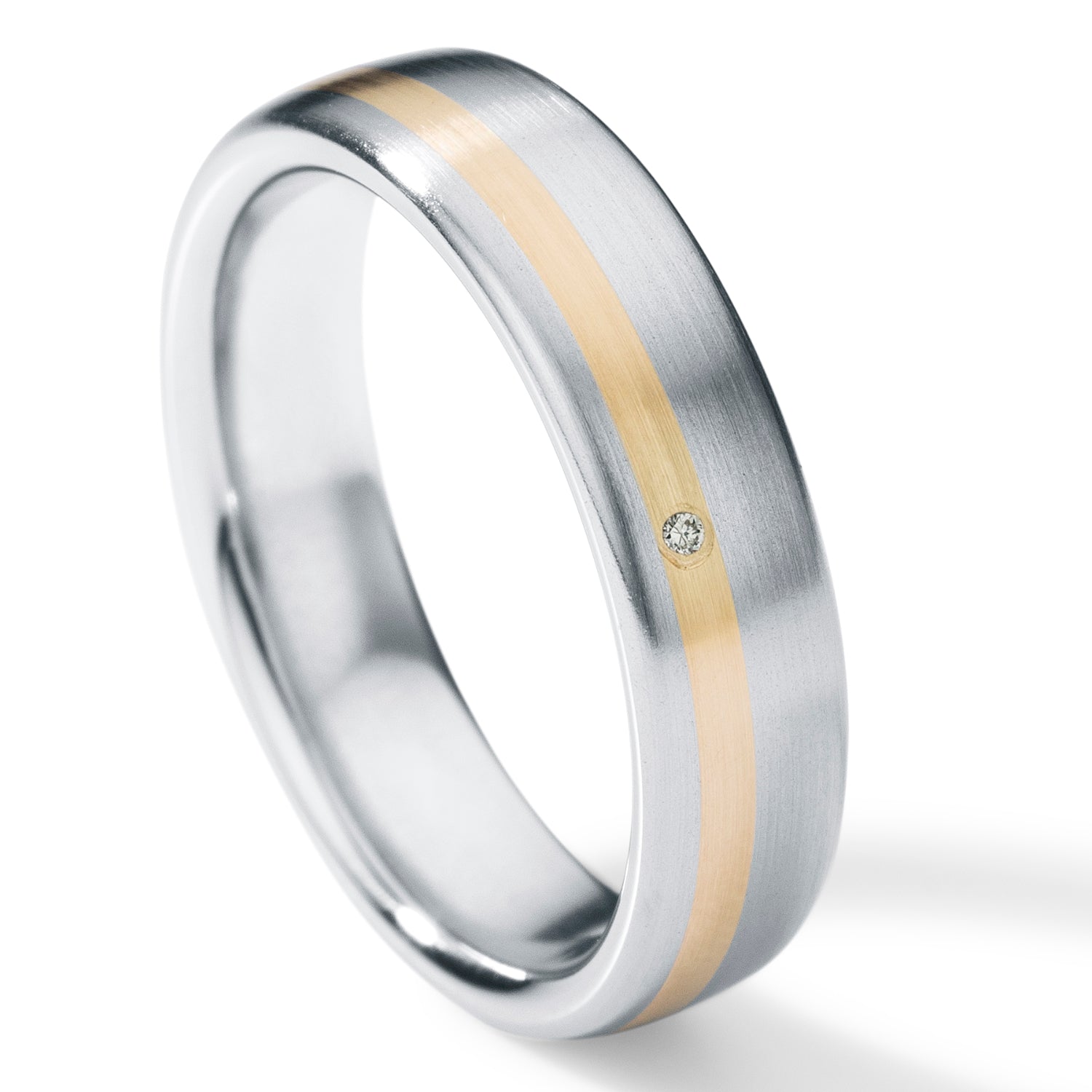 Diamantring mit Brillant 0,01 oder 0,02 oder 0,06 TW VS